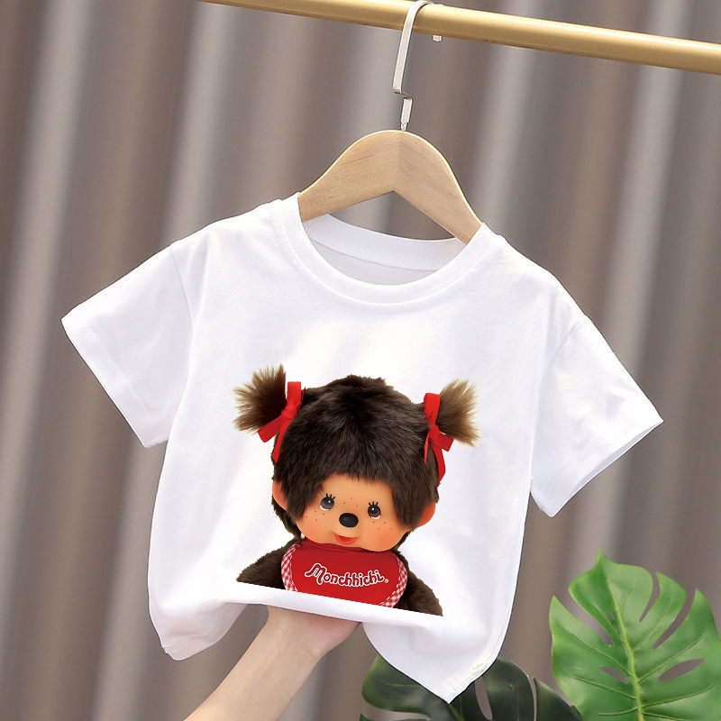 Monchhichi Kids T-shirts Anime - Summer Clothing For Girls ulasan dan harga