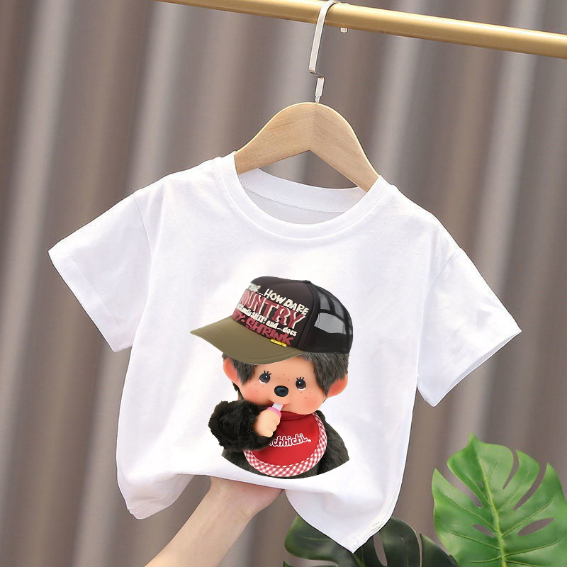 Monchhichi Kids T-shirts Anime - Summer Clothing For Girls ulasan dan harga
