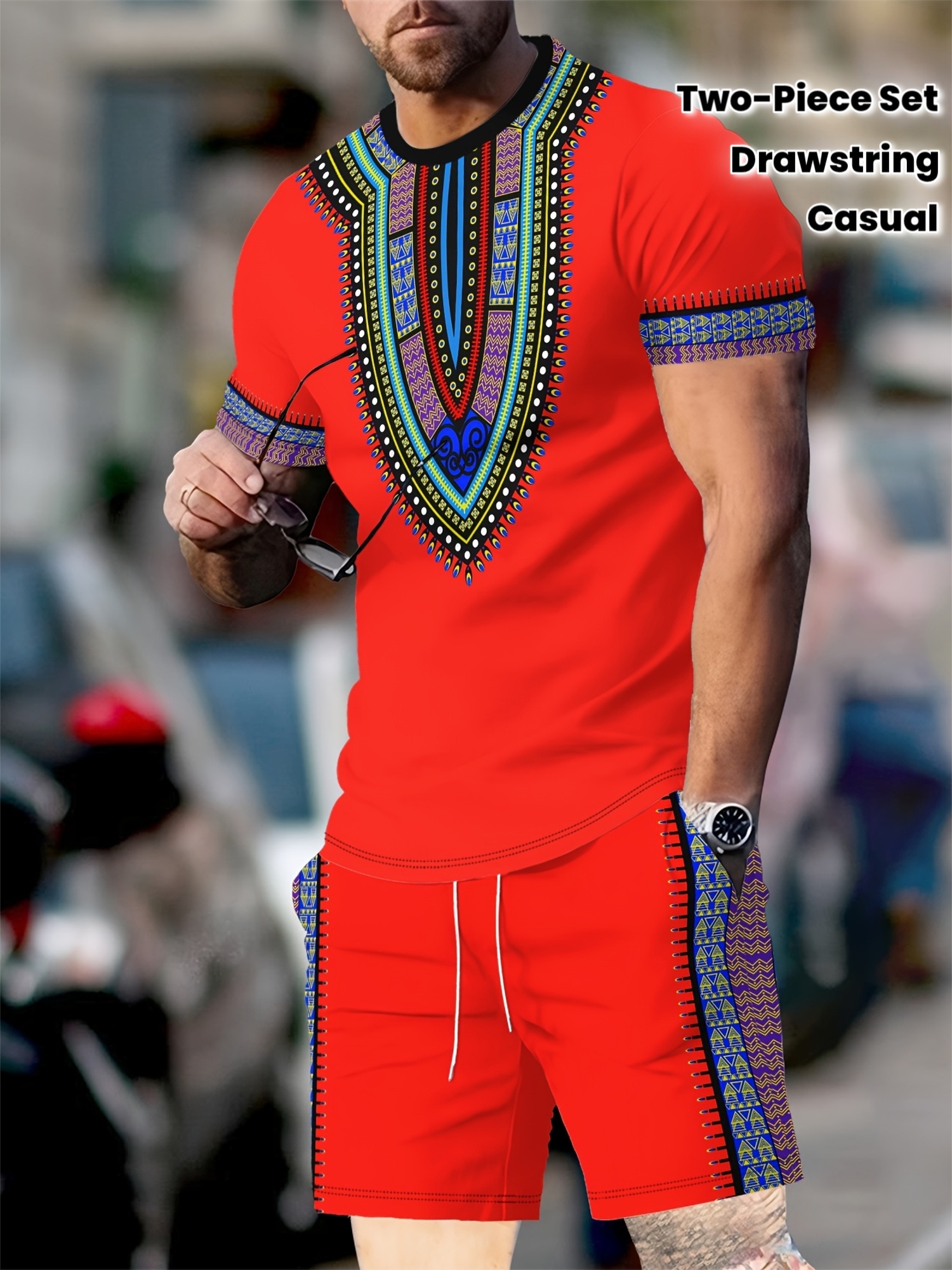 New Men's Suits African Dashik - Summer Clothing Pieces ulasan dan harga