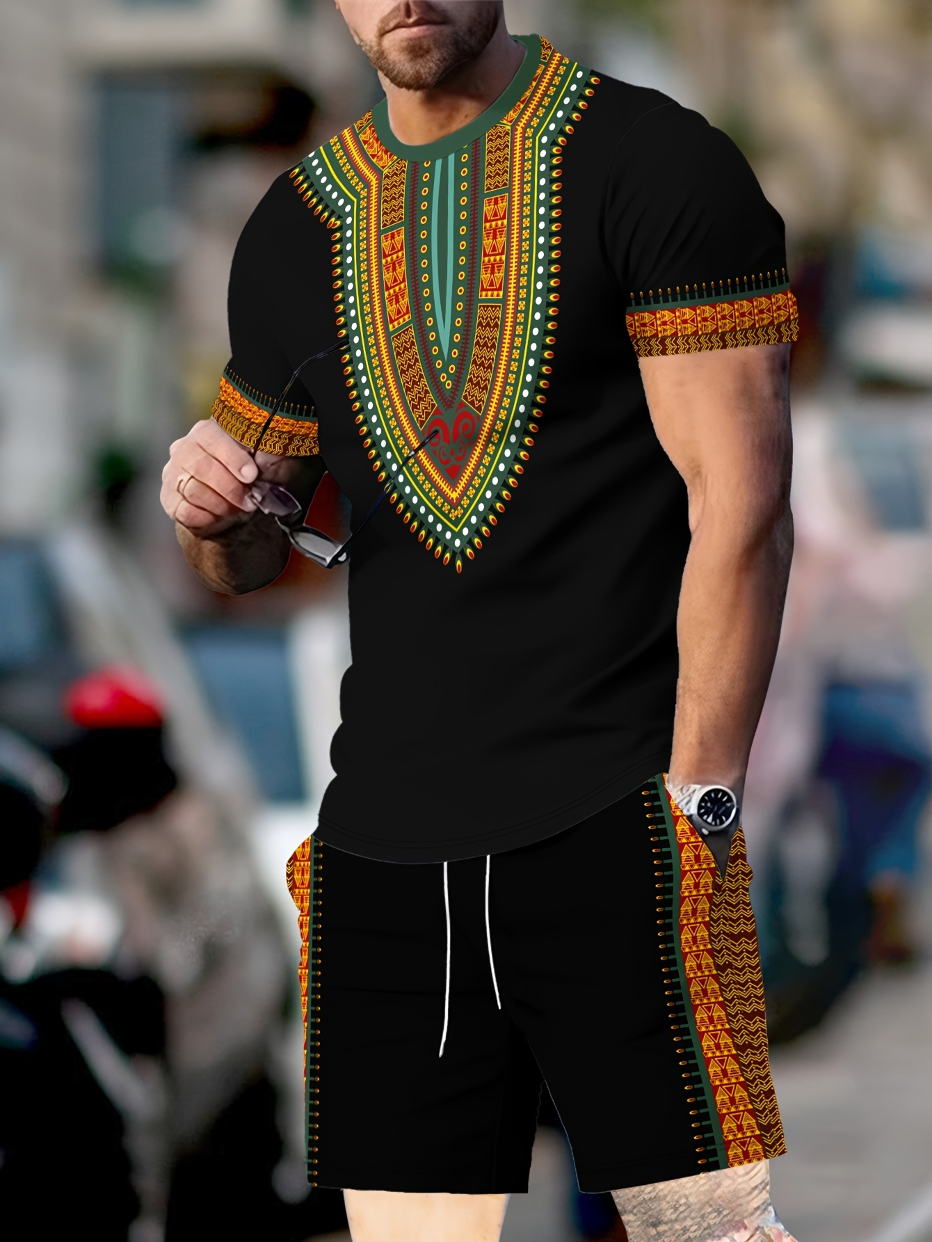 New Men's Suits African Dashik - Summer Clothing Pieces ulasan dan harga