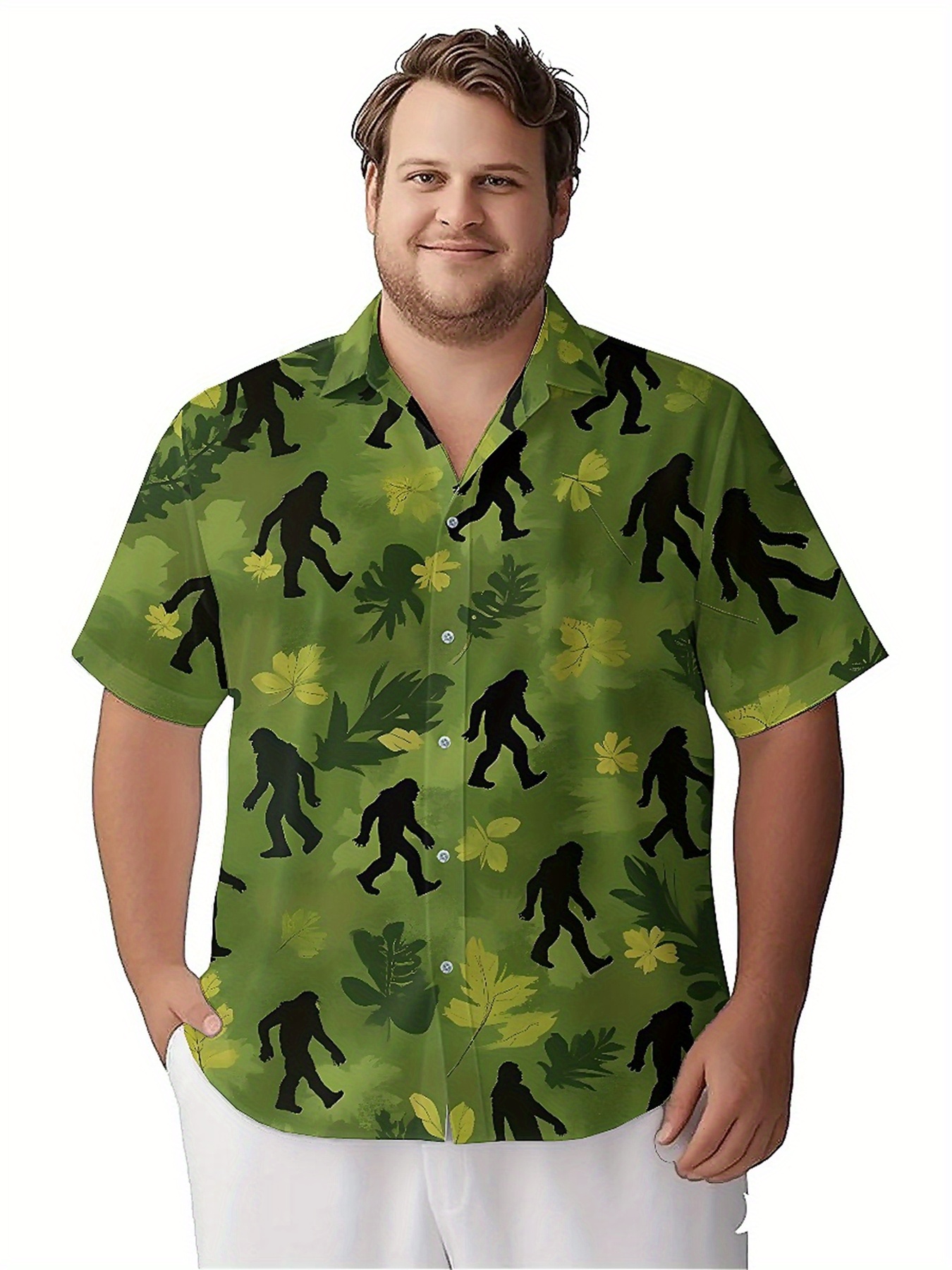 Men's Plus Size Hawaiian Shirt - Summer Clothing Plus ulasan dan harga