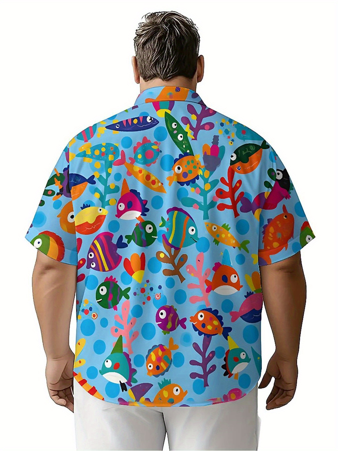 Men's Plus Size Hawaiian Shirt - Summer Clothing Plus ulasan dan harga