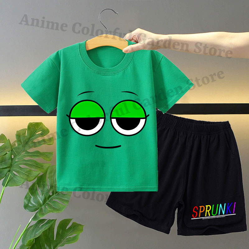 Sprunki 2pcs T-shirt and Short - Summer Clothing For Girls ulasan dan harga