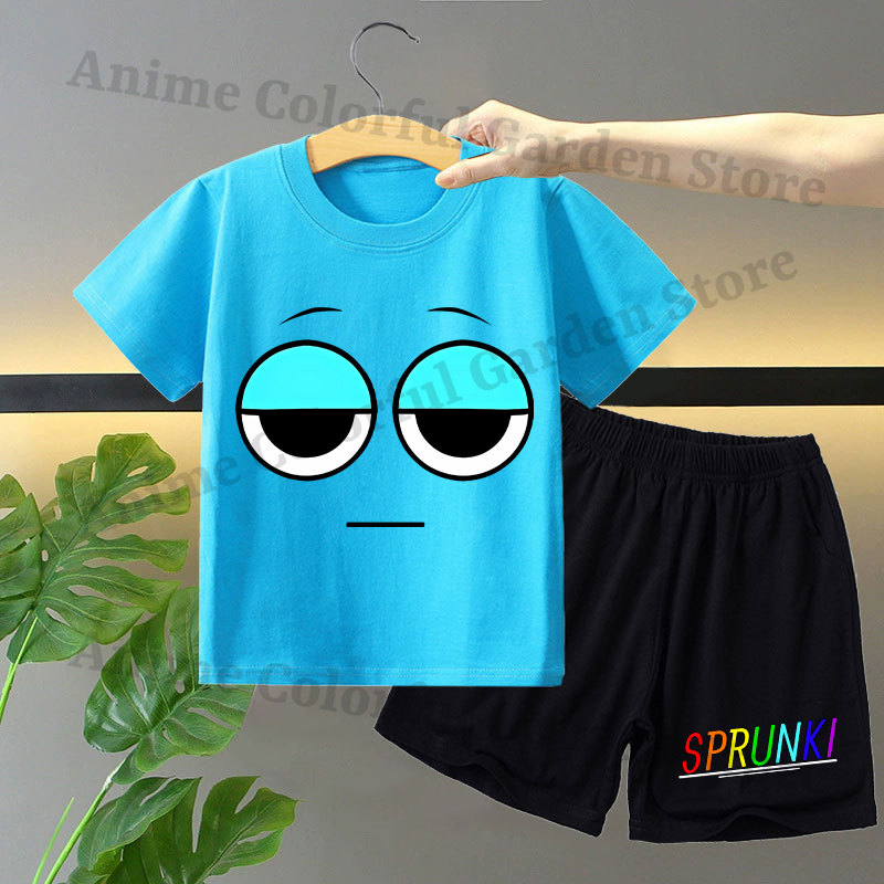 Sprunki 2pcs T-shirt and Short - Summer Clothing For Girls ulasan dan harga