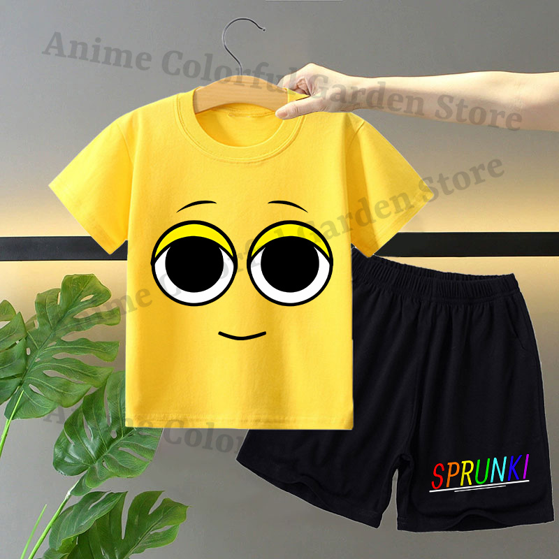Sprunki 2pcs T-shirt and Short - Summer Clothing For Girls ulasan dan harga