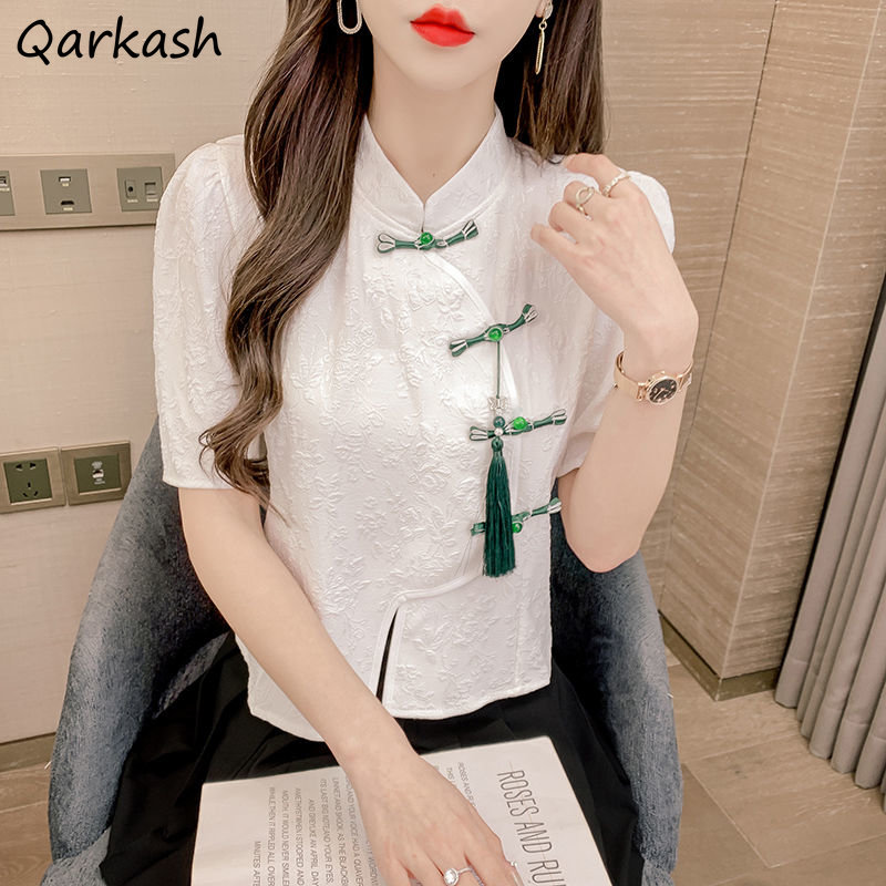 Vintage Blouses Women Fashion  - Summer Clothing Aesthetic ulasan dan harga