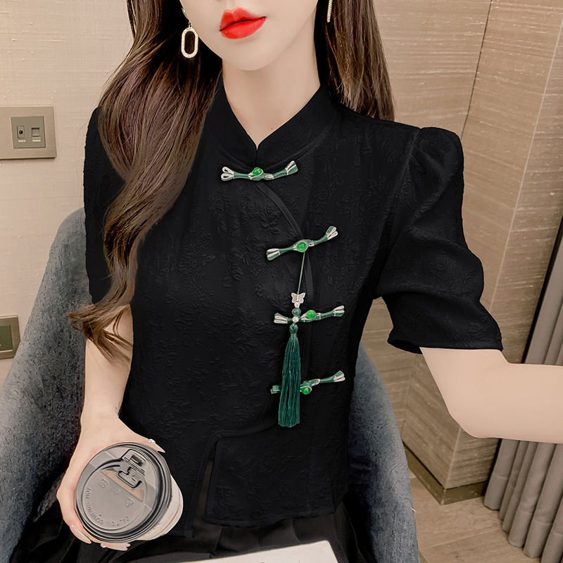 Vintage Blouses Women Fashion  - Summer Clothing Aesthetic ulasan dan harga