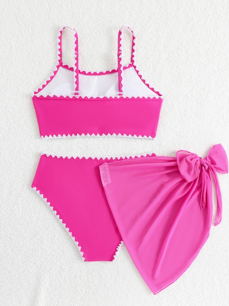 Bikini Girls Kids Swimsuit 202 - Swim Cover Up Mesh ulasan dan harga
