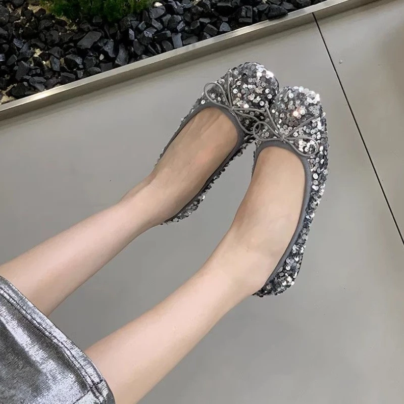 Evening Woman Flats Square Toe - Summer Clothing Online ulasan dan harga