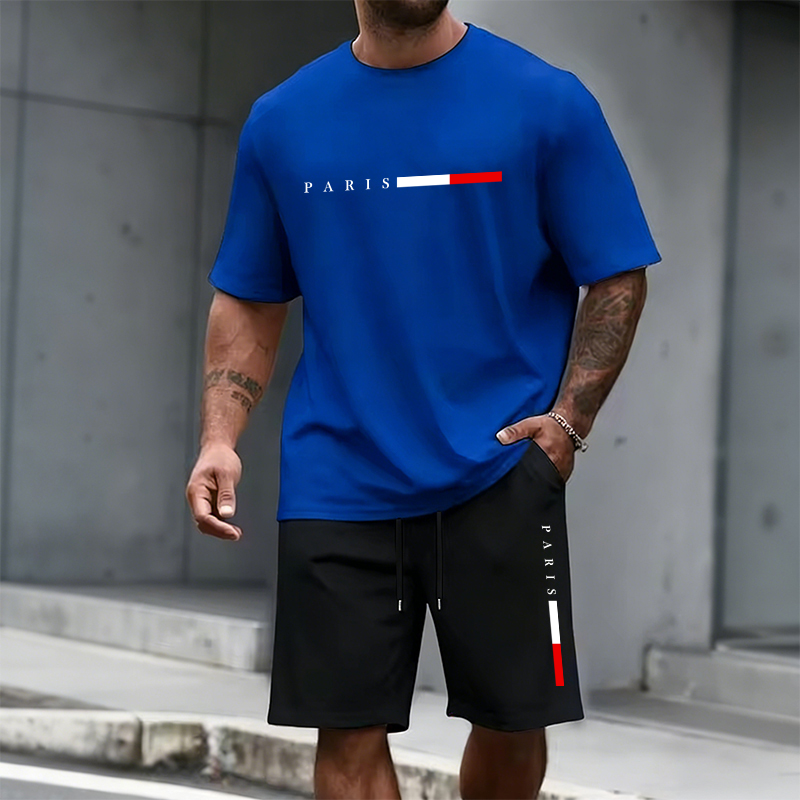 Men's Tracksuit 2 Piece  O-nec - Summer Clothing Pieces ulasan dan harga