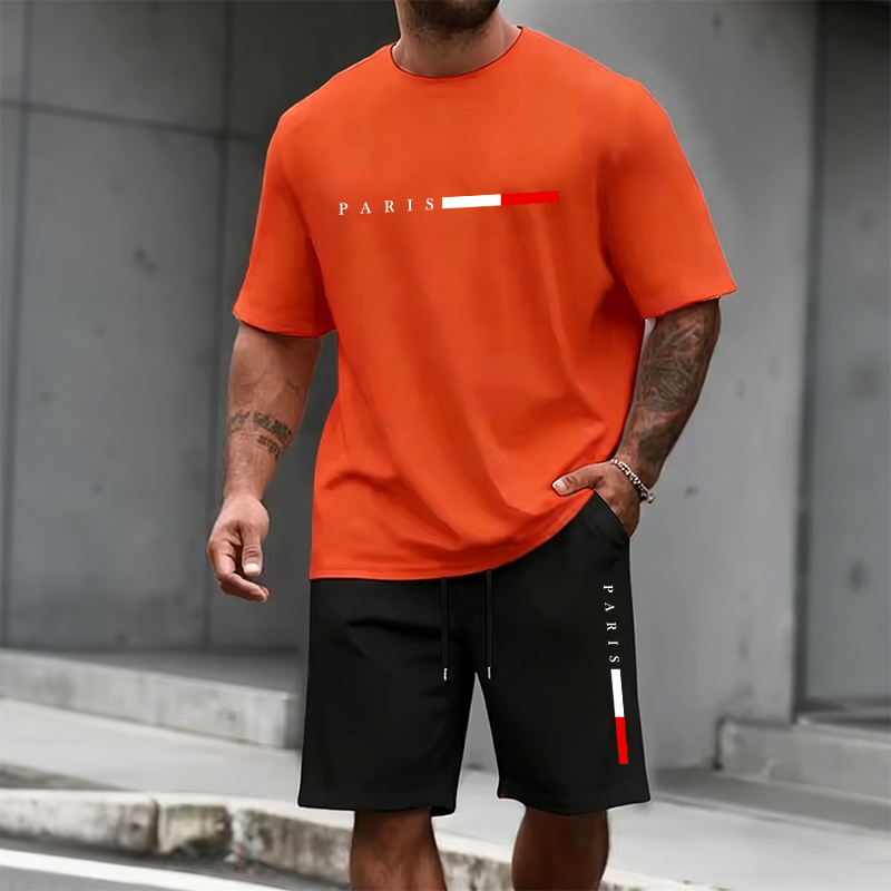 Men's Tracksuit 2 Piece  O-nec - Summer Clothing Pieces ulasan dan harga