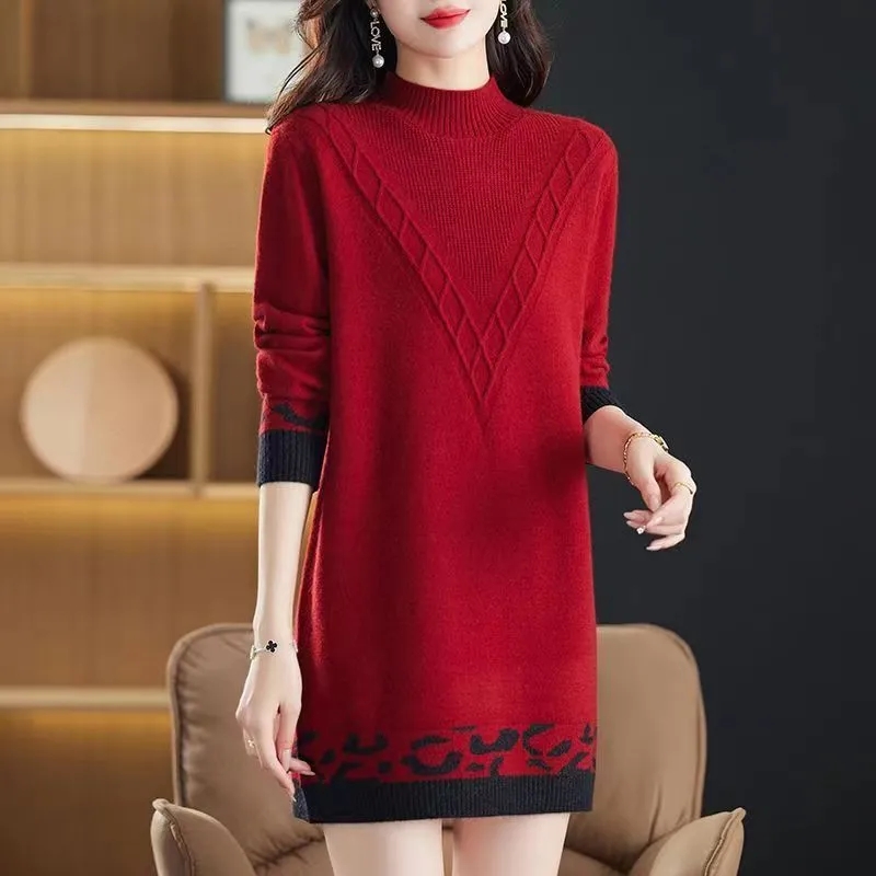 Women Pullover Sweater Half Hi - Summer Jumper Clothing ulasan dan harga