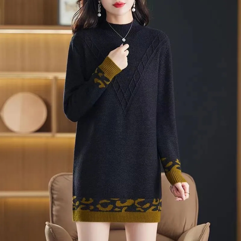 Women Pullover Sweater Half Hi - Summer Jumper Clothing ulasan dan harga