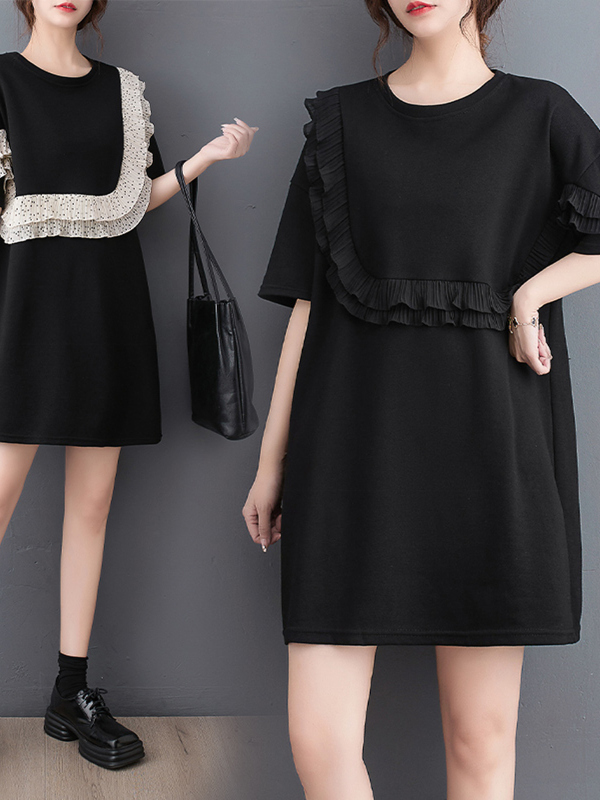 Casual Short Sleeve A-Line Dre - Summer Line Clothing Brand ulasan dan harga