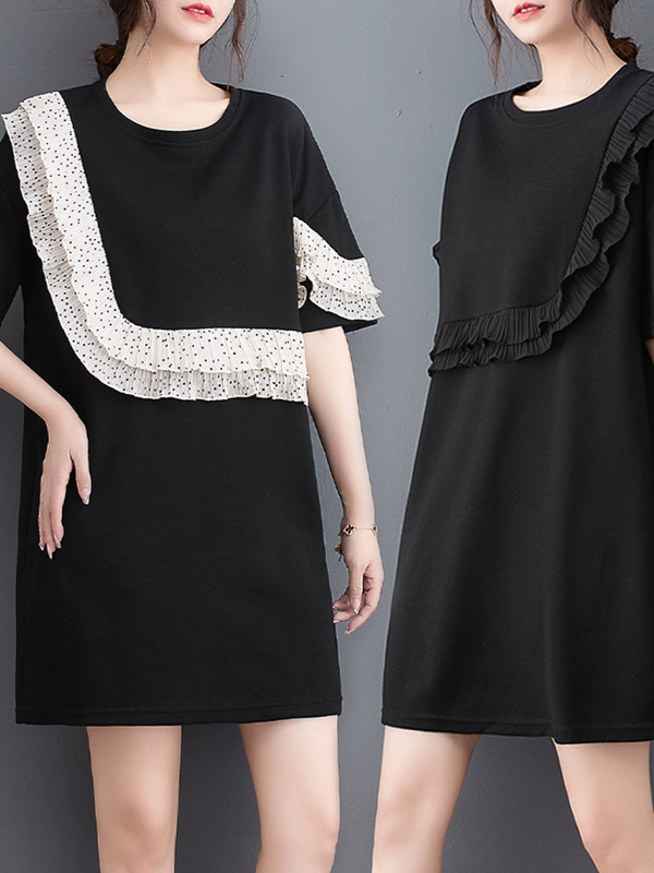 Casual Short Sleeve A-Line Dre - Summer Line Clothing Brand ulasan dan harga
