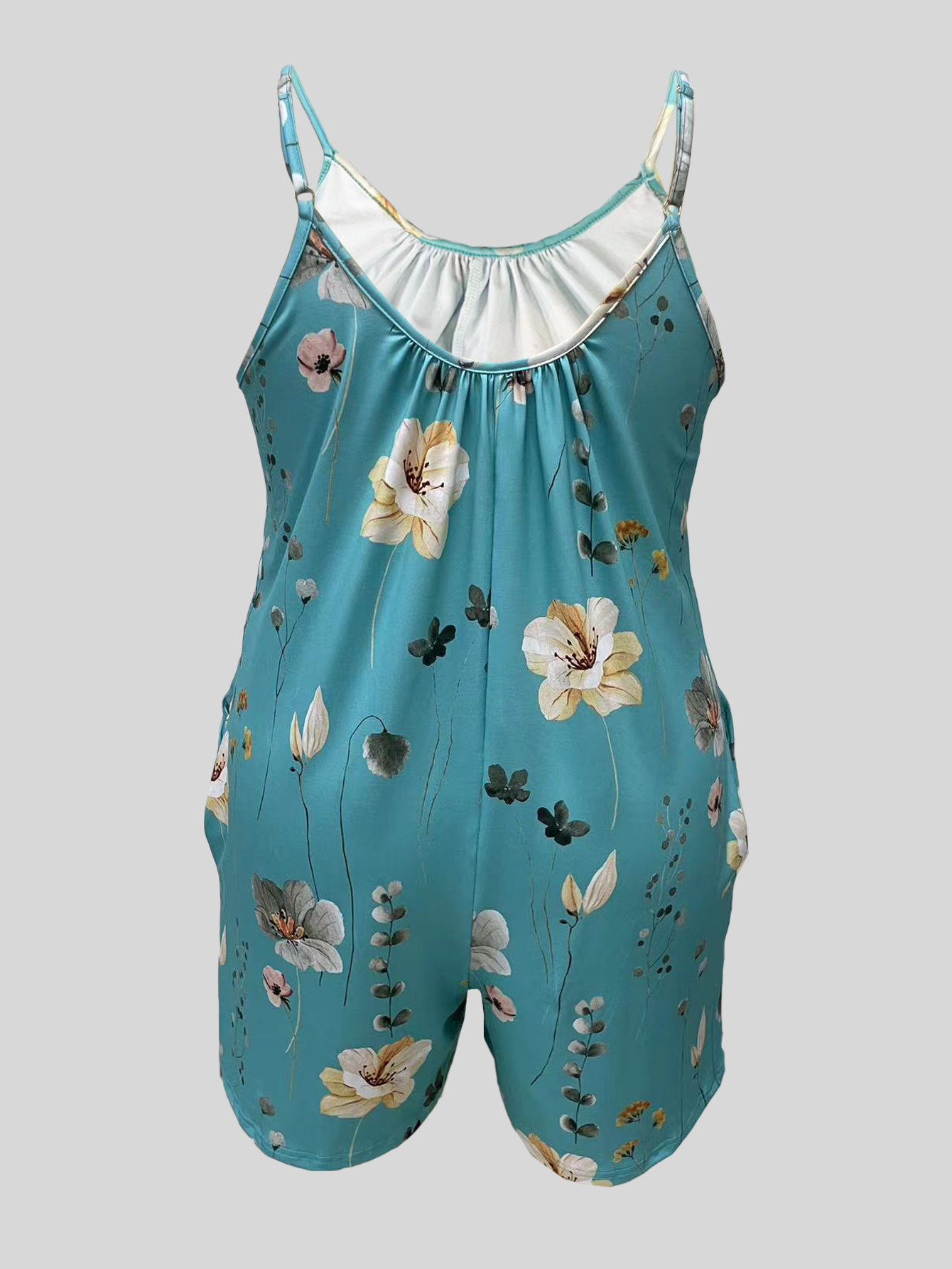 Plus Size Allover Print Cami R - Summer Clothing Plus ulasan dan harga