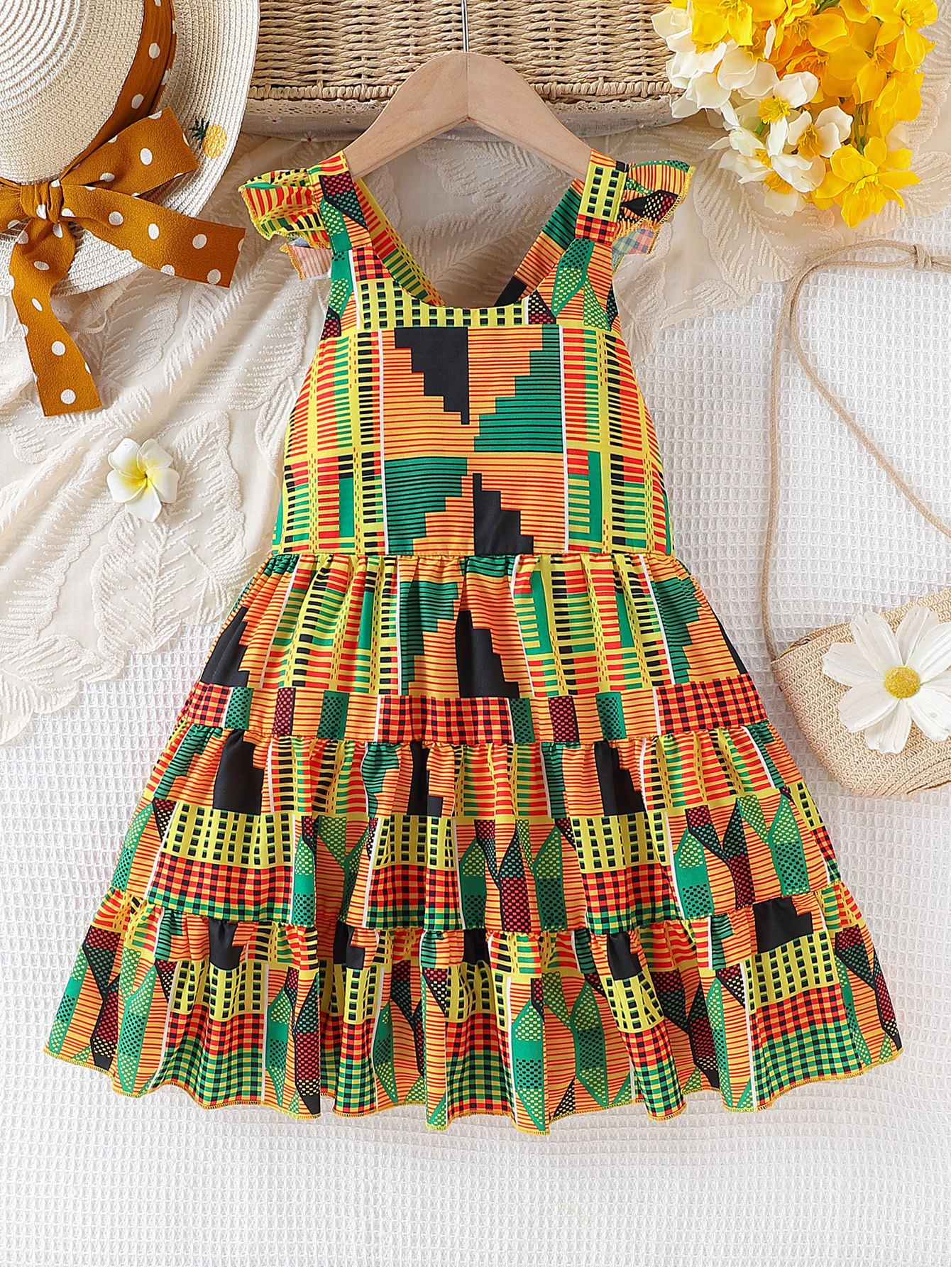 Girls summer African bohemian  - Summer Clothing For Girls ulasan dan harga