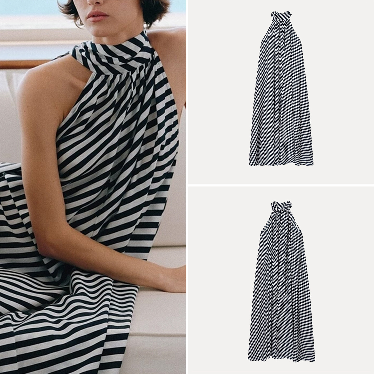 Fashionable A-Line Dress with  - Summer Line Clothing Brand ulasan dan harga