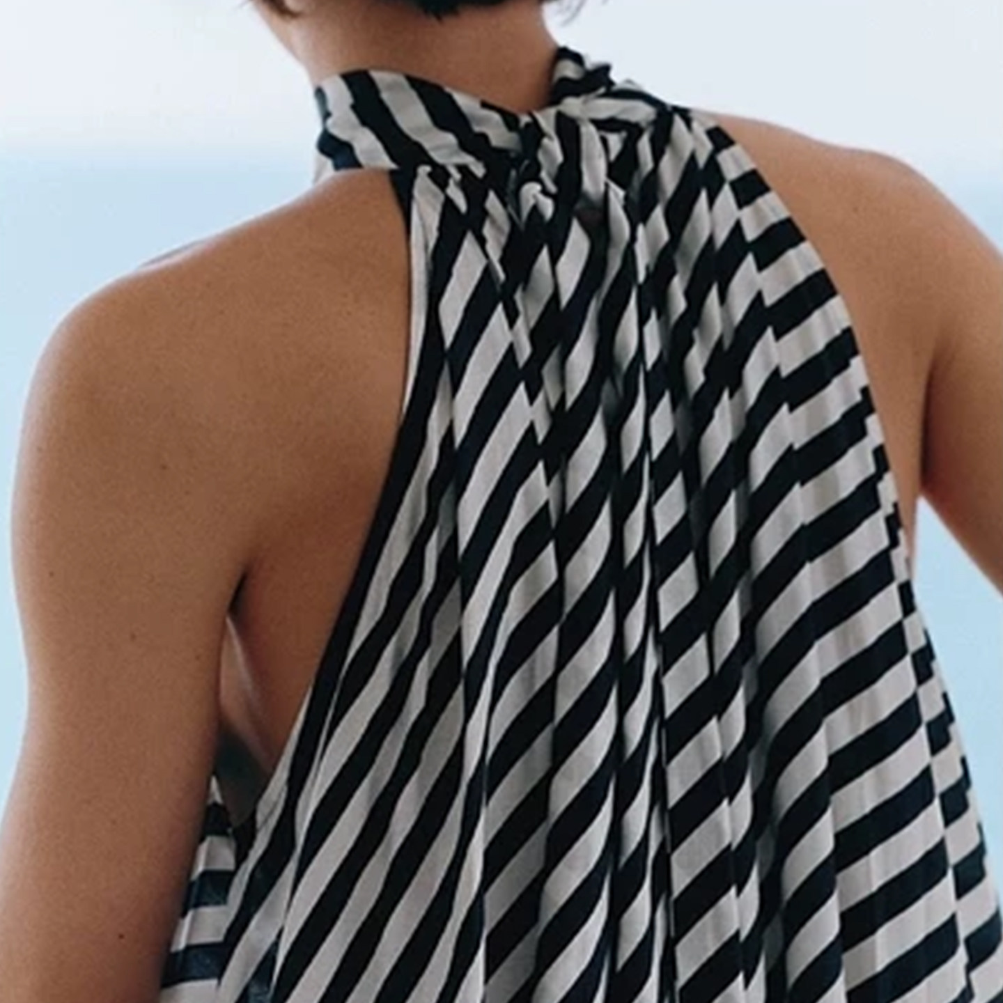 Fashionable A-Line Dress with  - Summer Line Clothing Brand ulasan dan harga