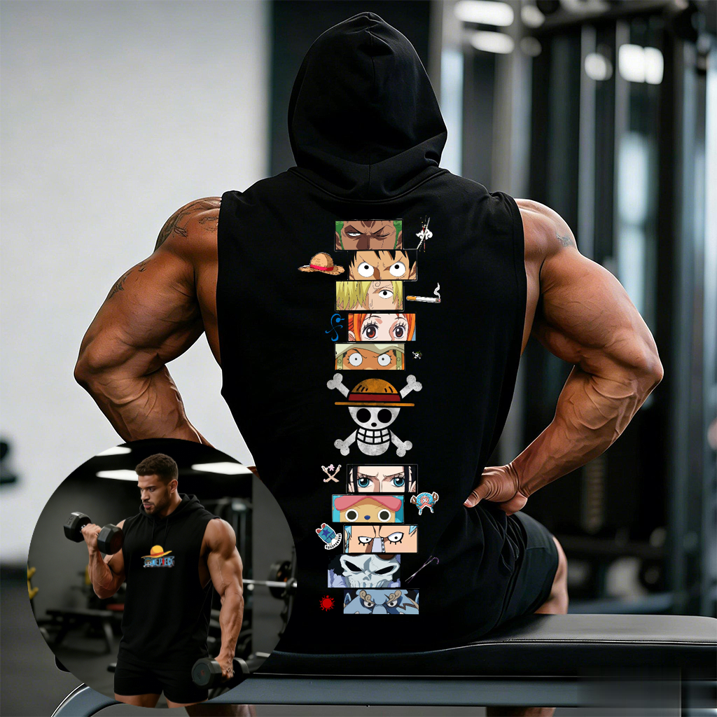 One Piece Anime Hoodie Sleevel - Summer Clothing For Japan ulasan dan harga