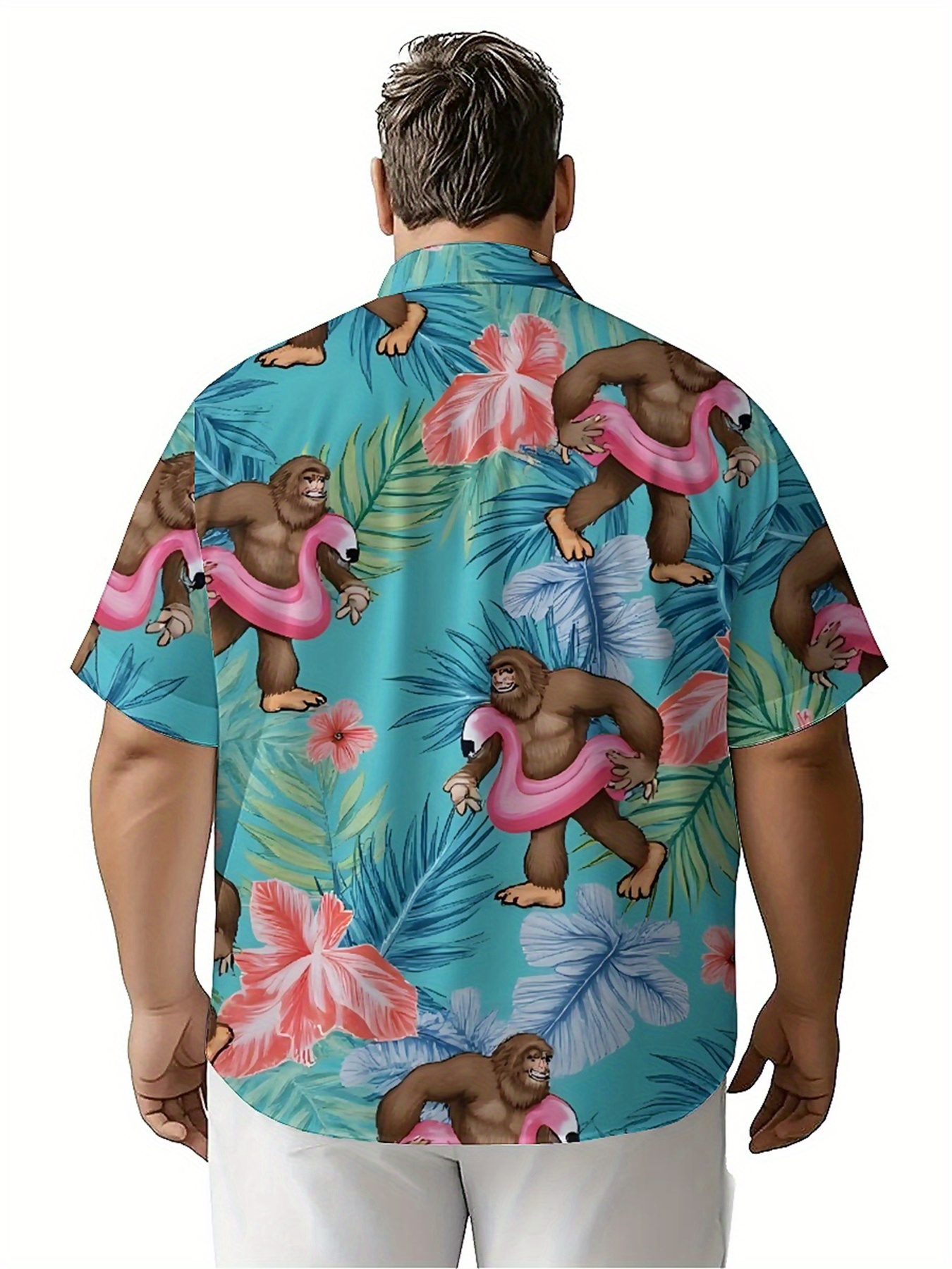 Men's Plus Size Hawaiian Shirt - Summer Clothing Plus ulasan dan harga
