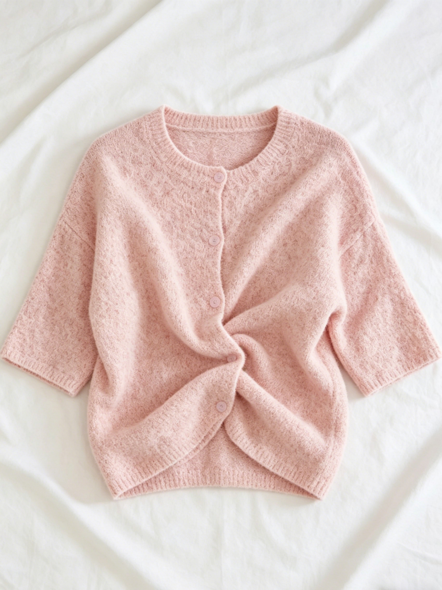Women's plus size button knit  - Summer Clothing Plus ulasan dan harga