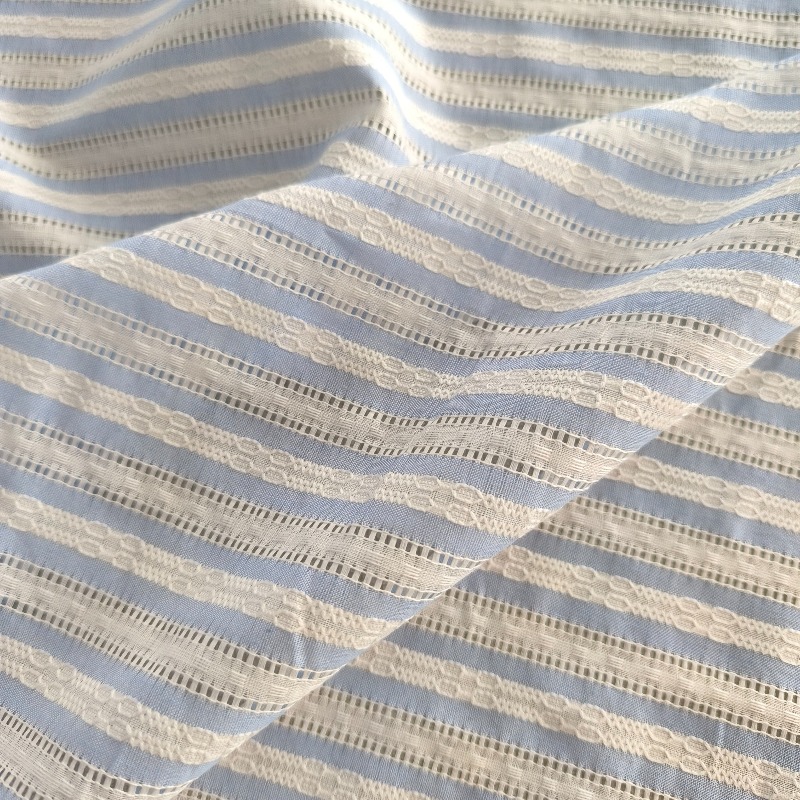 Korean Style Striped Openwork  - Summer Clothing Material ulasan dan harga