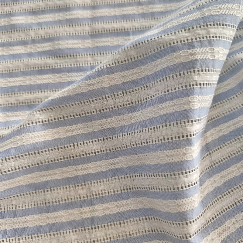 Korean Style Striped Openwork  - Summer Clothing Material ulasan dan harga