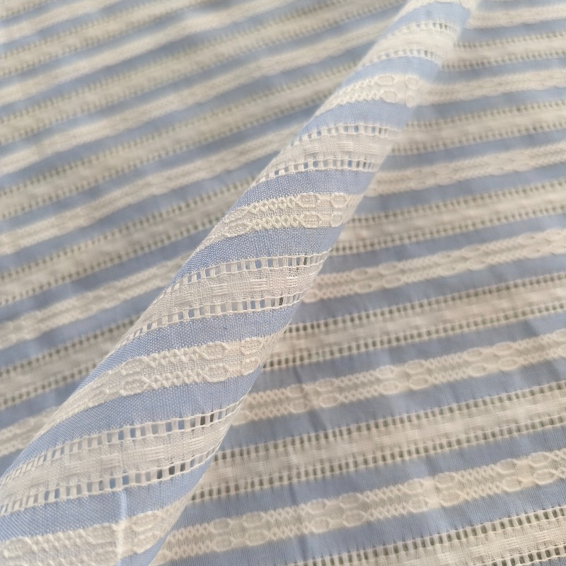 Korean Style Striped Openwork  - Summer Clothing Material ulasan dan harga