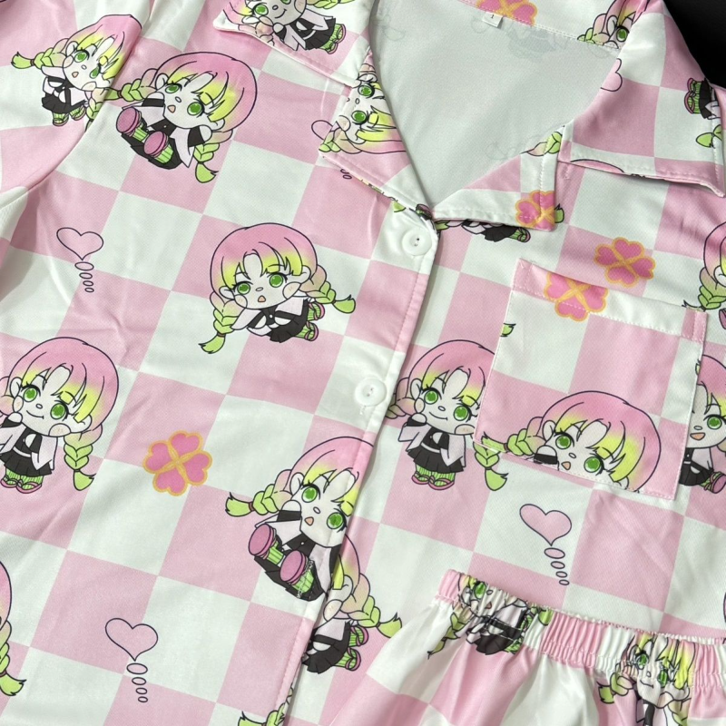 Demon Slayer Sleepwear Cardiga - Summer Clothing Material ulasan dan harga