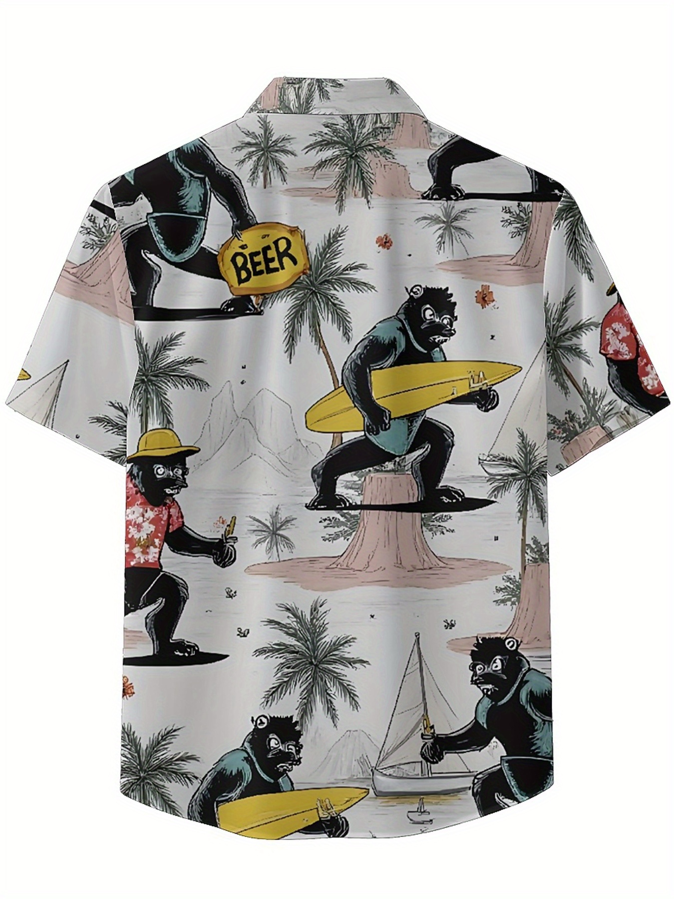Men's Plus Size Hawaiian Shirt - Summer Clothing Plus ulasan dan harga