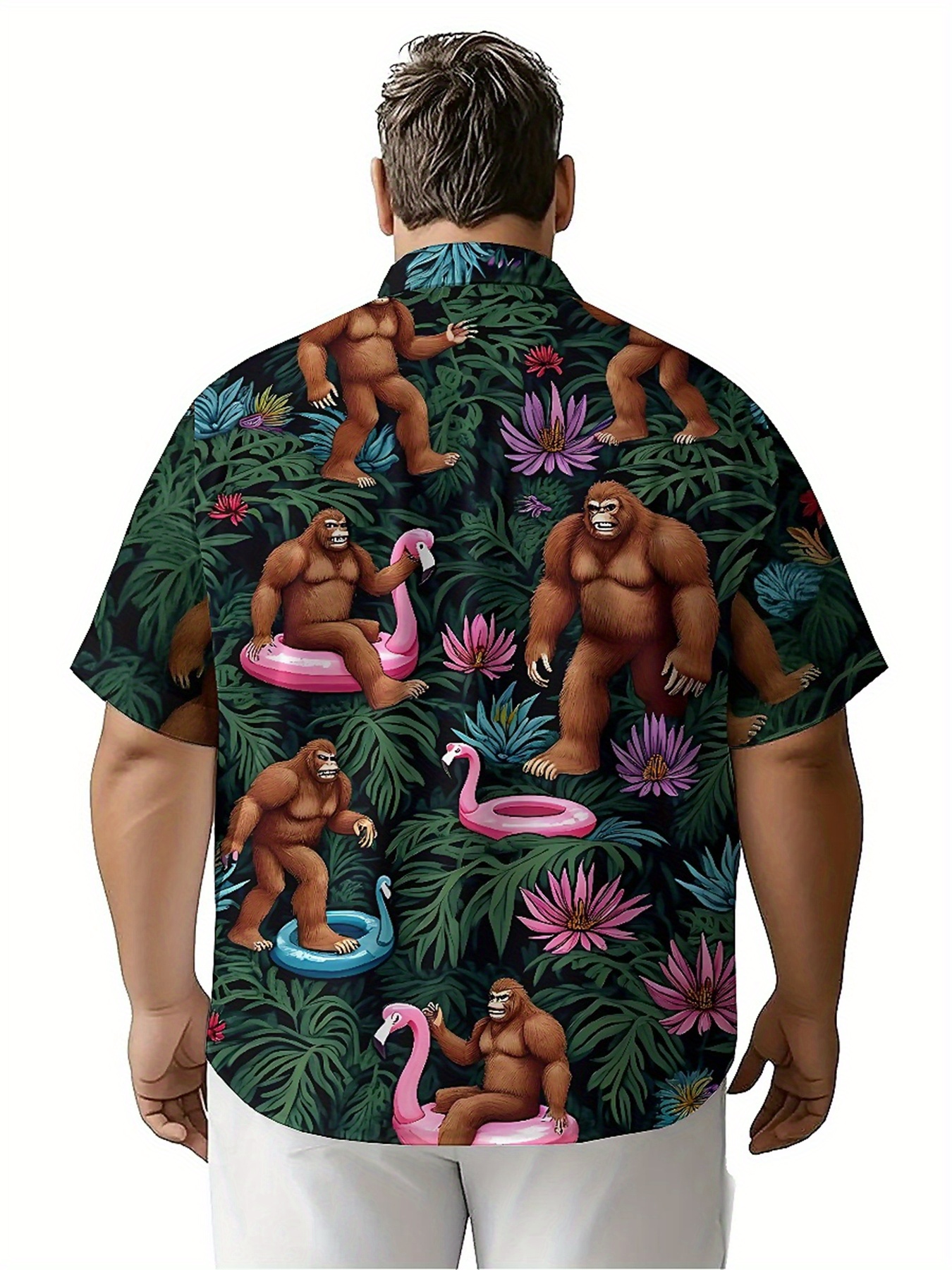 Men's Plus Size Hawaiian Shirt - Summer Clothing Plus ulasan dan harga