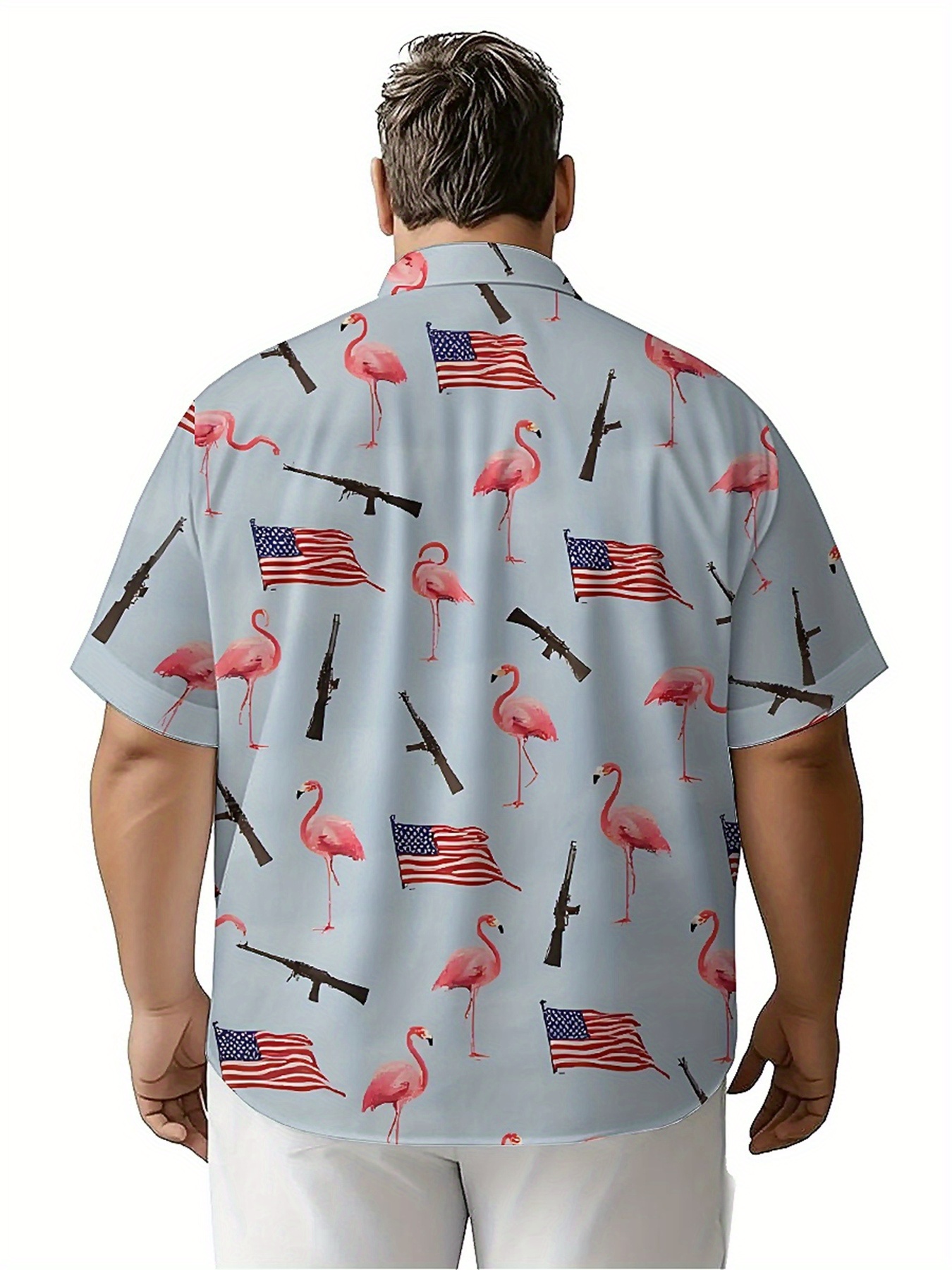 Men's Plus Size Hawaiian Shirt - Summer Clothing Plus ulasan dan harga