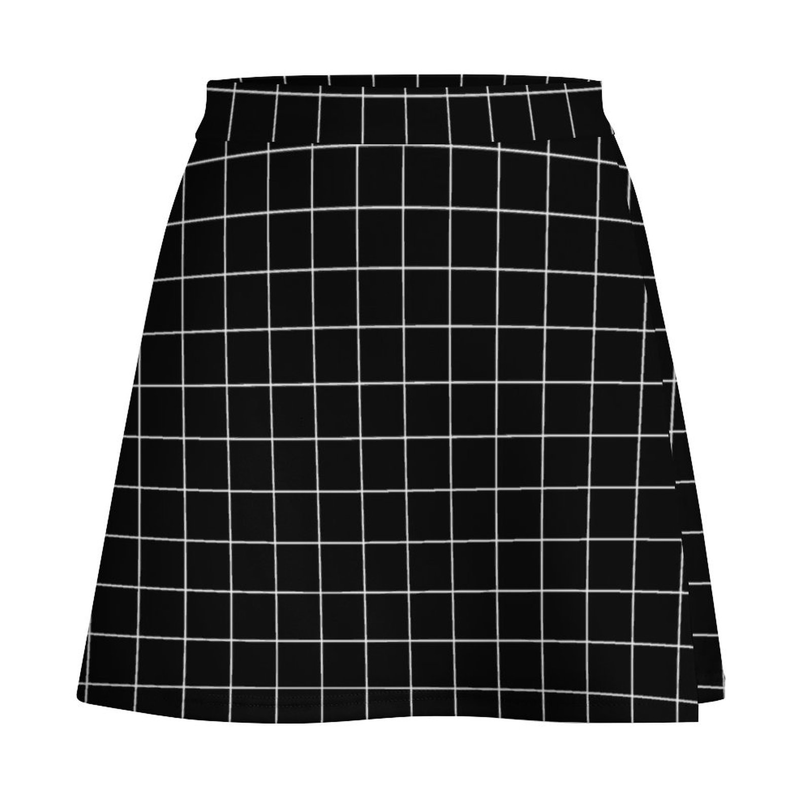 Large White Grid on Black Mini - Summer Clothing Online ulasan dan harga