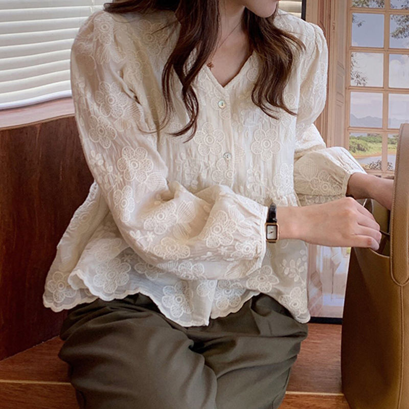 Autumn Shirts Women Elegant Ae - Summer Clothing Aesthetic ulasan dan harga