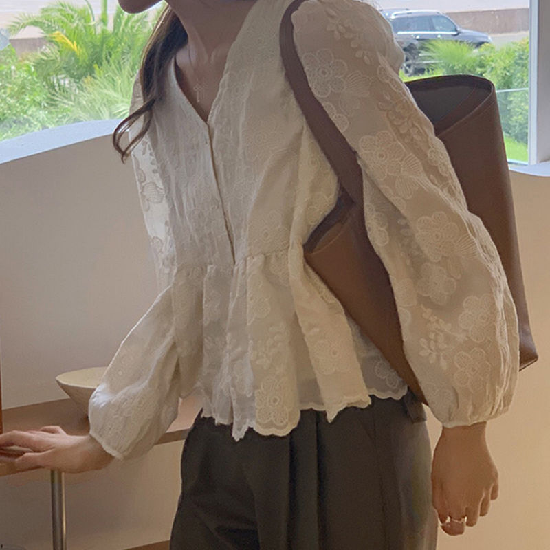 Autumn Shirts Women Elegant Ae - Summer Clothing Aesthetic ulasan dan harga