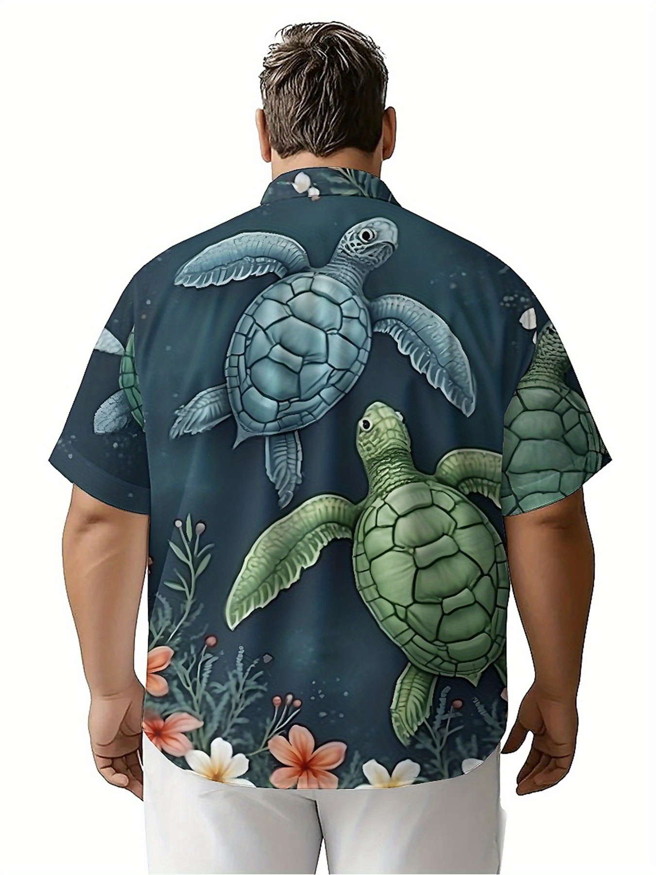 Men's Plus Size Hawaiian Shirt - Summer Clothing Plus ulasan dan harga