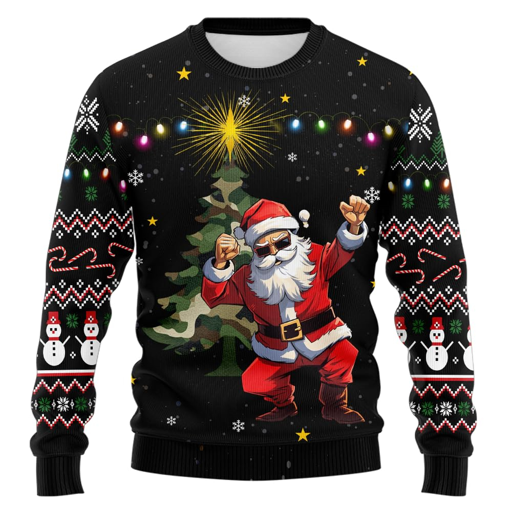2026 Camo Santa Claus Graphic  - Summer Jumper Clothing ulasan dan harga