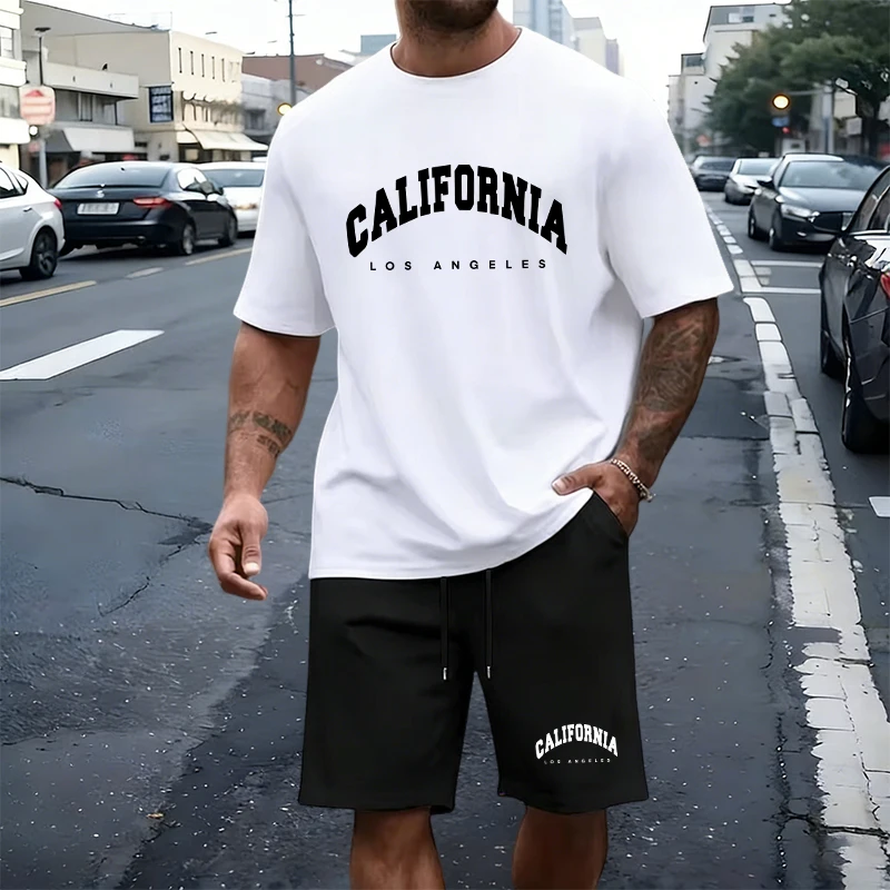 Men's T-Shirt Tracksuit Print  - Summer Clothing Pieces ulasan dan harga