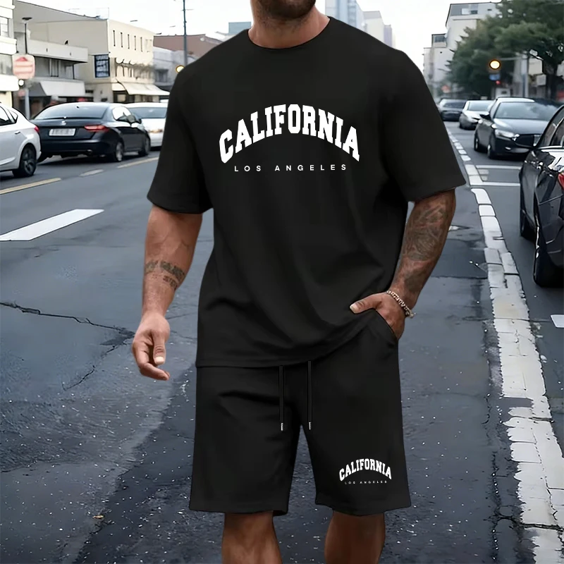 Men's T-Shirt Tracksuit Print  - Summer Clothing Pieces ulasan dan harga
