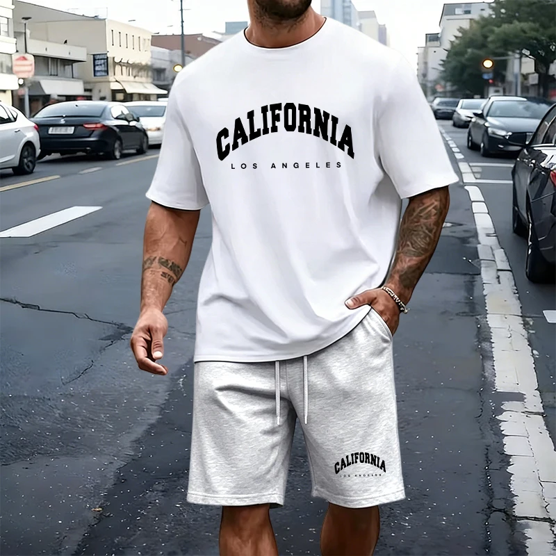 Men's T-Shirt Tracksuit Print  - Summer Clothing Pieces ulasan dan harga