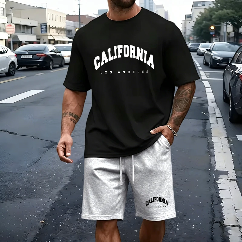 Men's T-Shirt Tracksuit Print  - Summer Clothing Pieces ulasan dan harga
