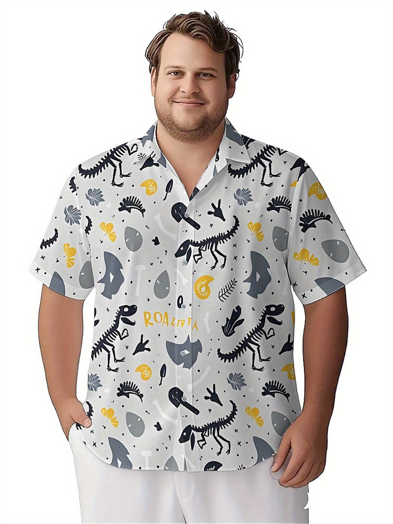 Men's Plus Size Hawaiian Shirt - Summer Clothing Plus ulasan dan harga